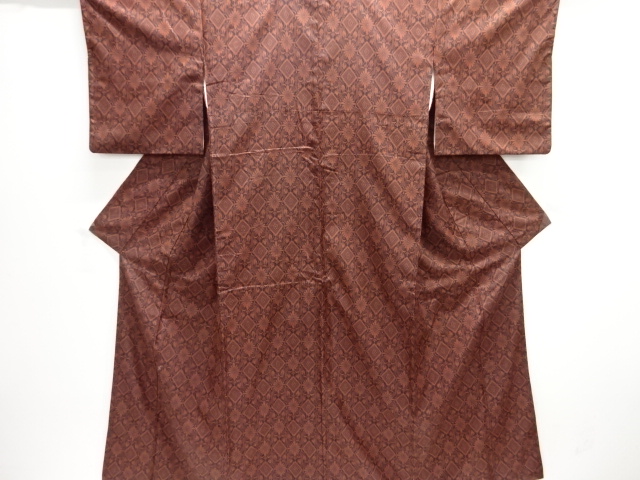 花菱模様織出し西陣お召着物